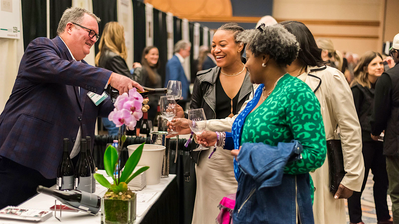 Winemaker and guests at Wine Spectator's Grand Tour